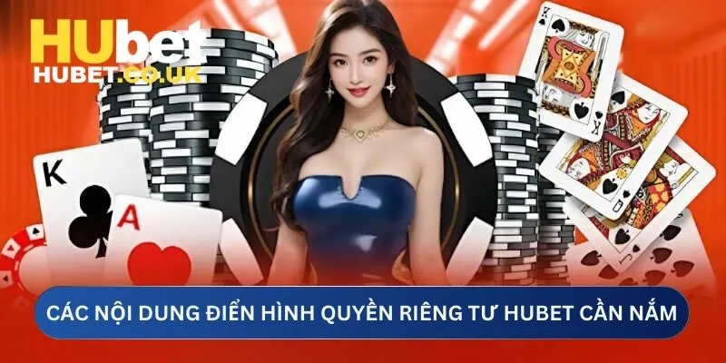 Các nội dung điển hình quyền riêng tư Hubet cần nắm